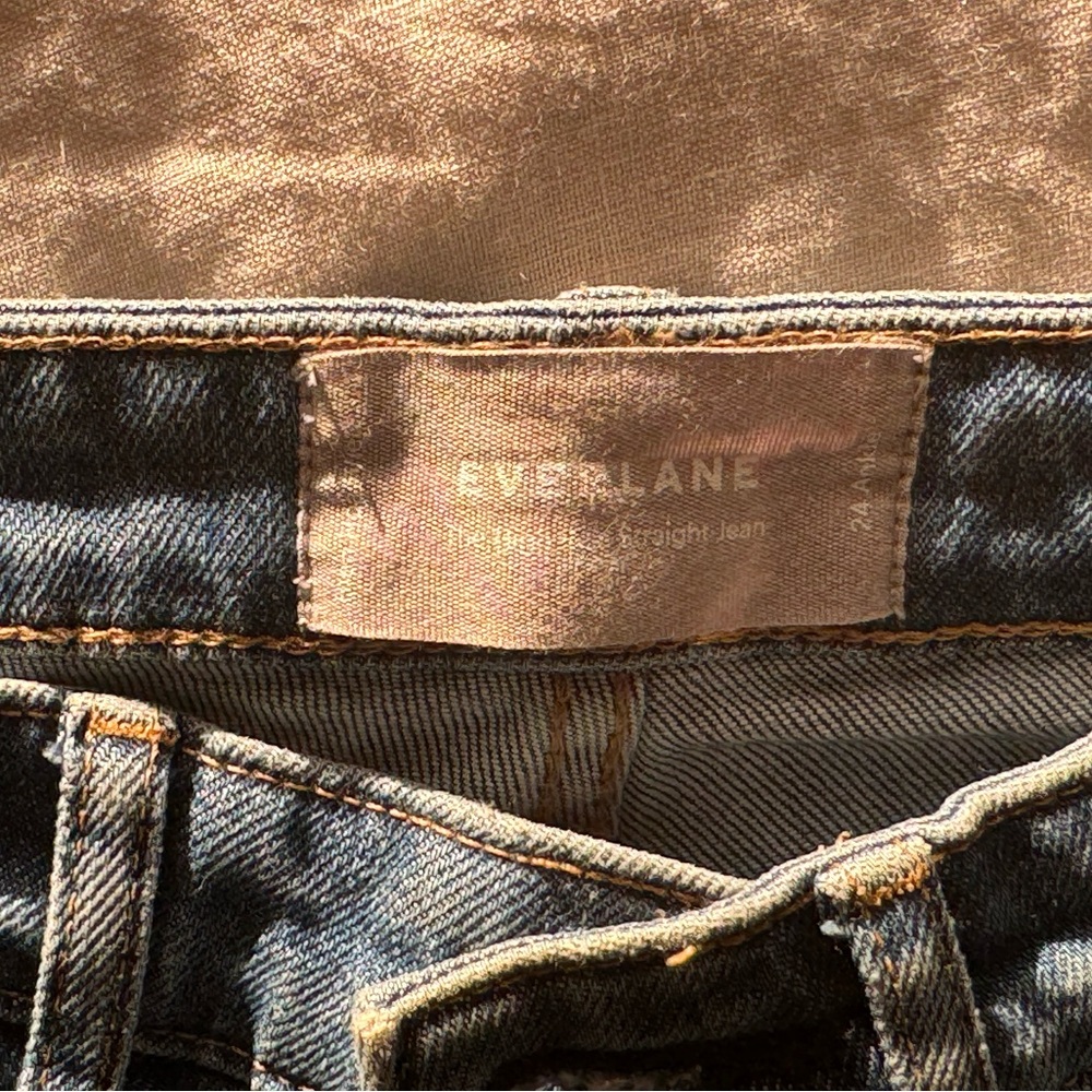 Everlane High Rise Straight Jean, 24 ankle